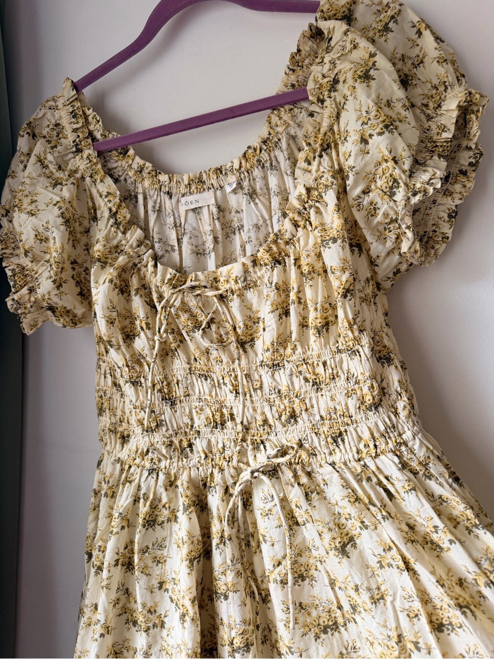 Doen Ashlynn citron Rosier floral
